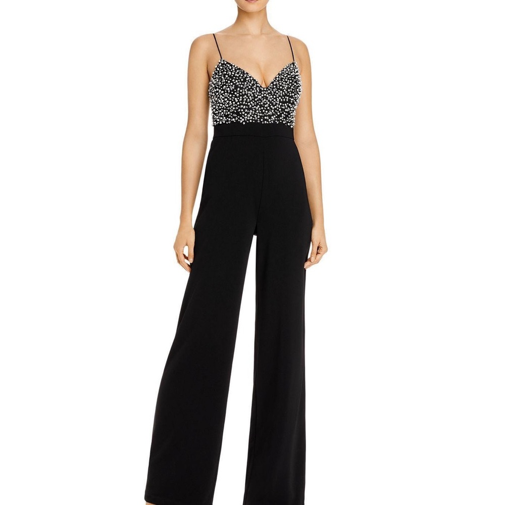 Jay Godrey Finley beaded jumpsuit size 8 NWT